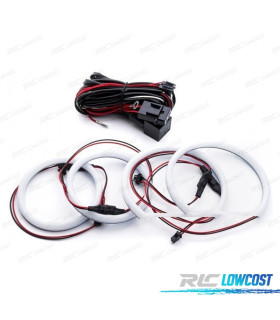 KIT ANGEL EYES FULL LEDS BMW E46 E36 E39 E38 FARÓL HALÓGENO
