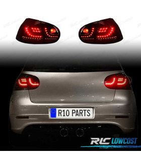 FAROLINS TRASEIROS LED VOLKSWAGEN VW GOLF 5 MK V 03-08 FUMADO ESCURECIDO FULL LED