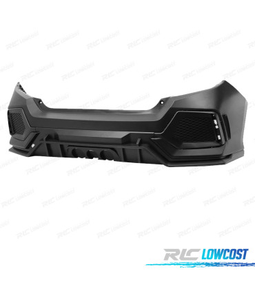 PÁRA-CHOQUES TRASEIRO HONDA CIVIC 16-20 LOOK NEW TYPE R