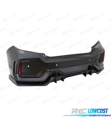 PÁRA-CHOQUES TRASEIRO HONDA CIVIC 16- LOOK TYPE R