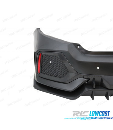 PÁRA-CHOQUES TRASEIRO HONDA CIVIC 16- LOOK TYPE R