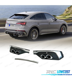 DIFUSOR AUDI Q5 S LINE 20- LOOK SQ5 COUPE PRATEADO