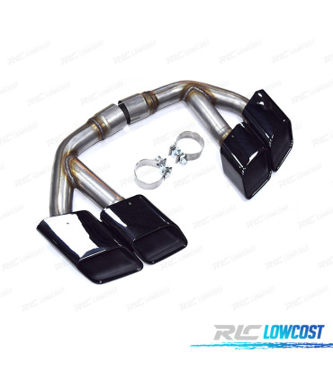 PONTEIRAS DE ESCAPE AUDI Q7 2.0T GASOLINA 16-19 LOOK SQ7 PRETAS