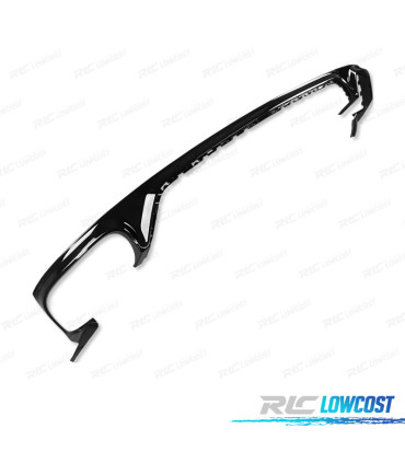 DIFUSOR AUDI Q8 19-23 LOOK SQ8 PRETO + PONTEIRAS DE ESCAPE CROMADAS