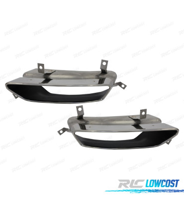 DIFUSOR AUDI A8 11-14 LOOK W12 + PONTEIRAS DE ESCAPE