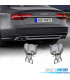 PANELA DE ESCAPE AUDI A8 15-17 LOOK S8 CROMADO
