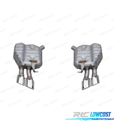 PANELA DE ESCAPE AUDI A8 15-17 LOOK S8 CROMADO