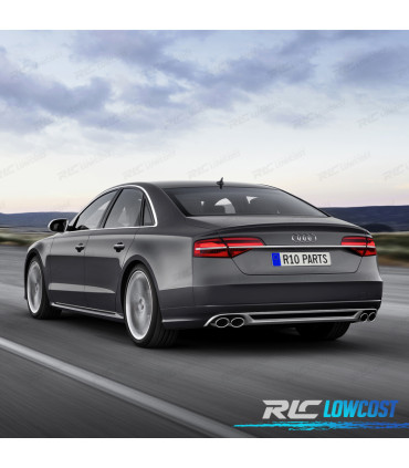 PANELA DE ESCAPE AUDI A8 15-17 LOOK S8 CROMADO