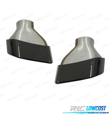 PONTEIRAS DE ESCAPE BMW G30 17- LOOK 530 PRETAS