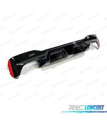 DIFUSOR BMW G30 17- LOOK M5 PRETO BRILHANTE