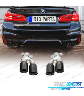 PONTEIRAS DE ESCAPE BMW G30 G31 17-19 LOOK M5 PRETAS