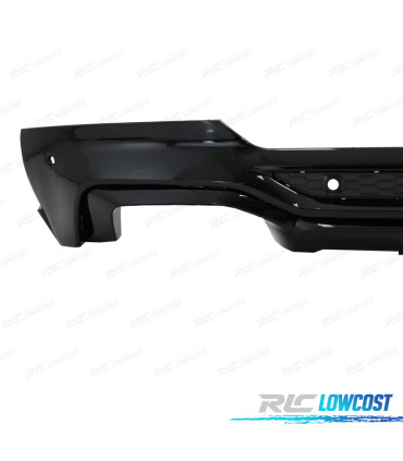 DIFUSOR BMW X4 G02 18-20 LOOK M PRETO MATE