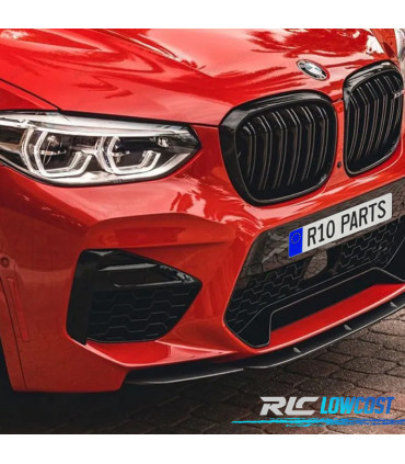 SPOILER LIP BMW X4 G02 18-20 LOOK ROCK PRETO MATE