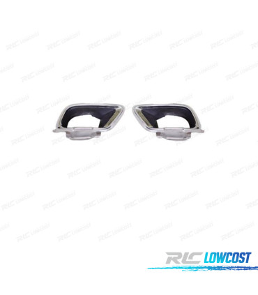 PONTEIRAS DE ESCAPE BMW X5 G05 18- LOOK M PERFORMANCE PRATEADAS