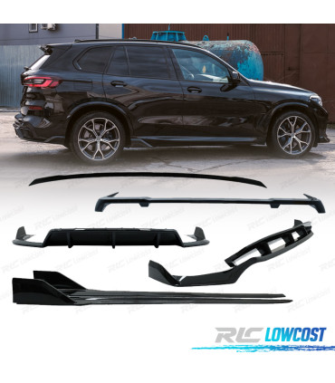 KIT CARROÇARIA BMW X5 G05 18- LOOK BLACK KNIGHT PRETO BRILHANTE