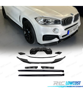KIT CARROÇARIA BMW X6 F16 14- LOOK M PERFORMANCE PRETO BRILHANTE