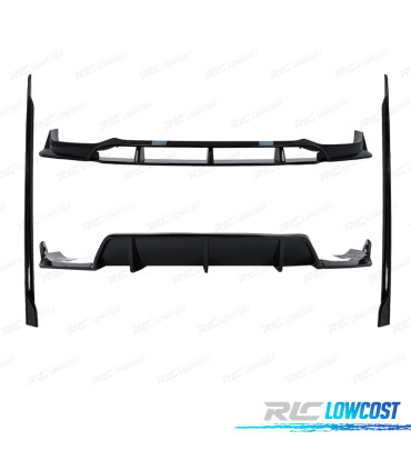 KIT CARROÇARIA BMW X6 G06 19- LOOK BLACK KNIGHT PRETO BRILHANTE