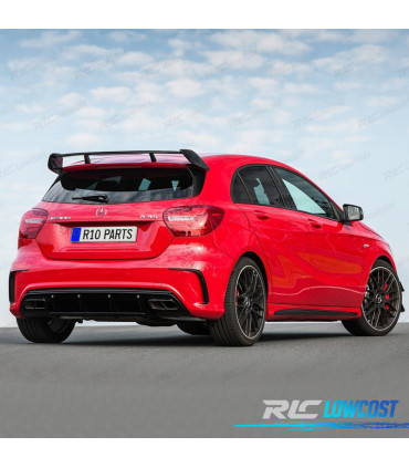 FRISOS TRASEIROS MERCEDES W176 AMG 12-18 LOOK AMG A45 PRETO BRILHANTE