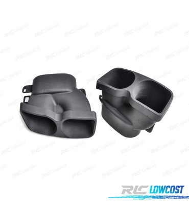 PONTEIRAS DE ESCAPE MERCEDES W205 C205 14-21 LOOK BRABUS PRETAS