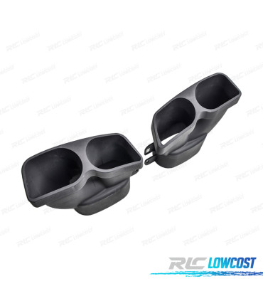 PONTEIRAS DE ESCAPE MERCEDES W205 C205 14-21 LOOK BRABUS PRETAS
