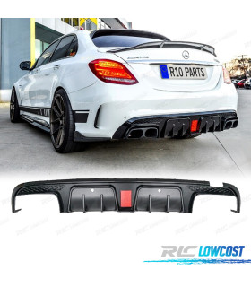 DIFUSOR MERCEDES W205 14- LOOK BRABUS PRETO