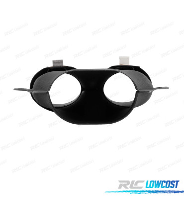 PONTEIRAS DE ESCAPE MERCEDES W205 C205 14- LOOK C43 PRETAS BRILHANTES