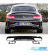 DIFUSOR MERCEDES W205 C205 COUPE AMG 14-18 LOOK C43 PRETO