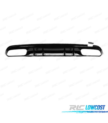 DIFUSOR MERCEDES W205 C205 COUPE AMG 14-18 LOOK C43 PRETO