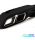 DIFUSOR MERCEDES W206 AMG 21- LOOK C63 + PONTEIRAS DE ESCAPE CROMADAS