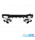 DIFUSOR MERCEDES W206 AMG 21- LOOK C43 + PONTEIRAS DE ESCAPE CROMADAS