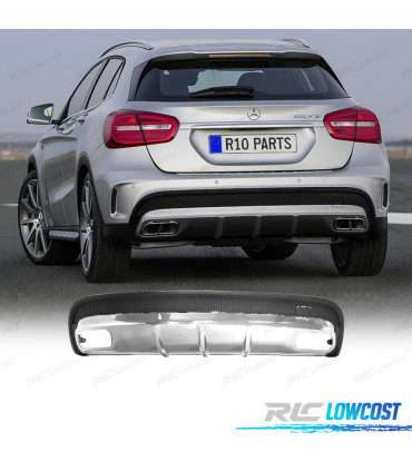 DIFUSOR MERCEDES X156 AMG 13-19 LOOK AMG GLA45 PRATEADO