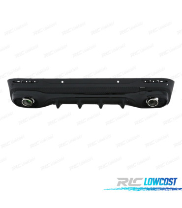 DIFUSOR MERCEDES X247 20- LOOK GLB35 + PONTEIRAS DE ESCAPE CROMADAS