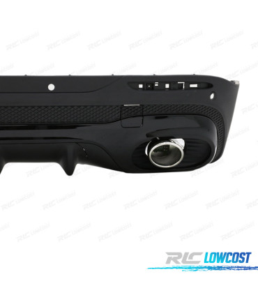 DIFUSOR MERCEDES X247 20- LOOK GLB35 + PONTEIRAS DE ESCAPE CROMADAS