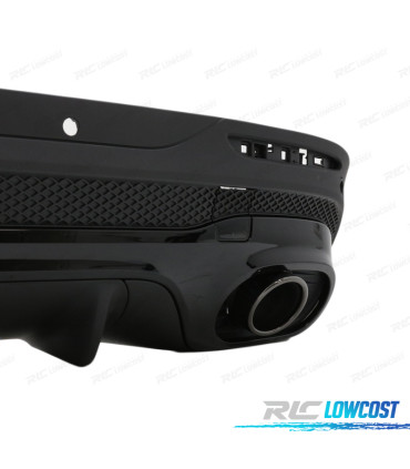 DIFUSOR MERCEDES X247 20- LOOK GLB35 + PONTEIRAS DE ESCAPE PRETAS