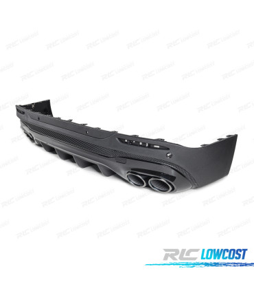 DIFUSOR MERCEDES X247 20- LOOK GLB45 + PONTEIRAS DE ESCAPE PRETAS