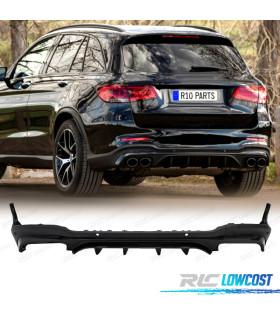 DIFUSOR MERCEDES GLC X253 AMG 15-18 LOOK GLC43 PRETO