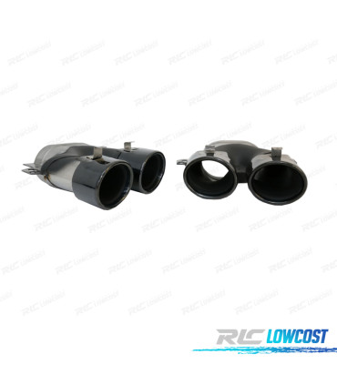 PONTEIRAS DE ESCAPE MERCEDES GLC C253 X253 15-18 LOOK AMG GLC43 PRETAS