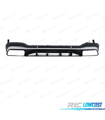 DIFUSOR MERCEDES GLC X253 AMG 16-22 LOOK GLC63 PRATEADO