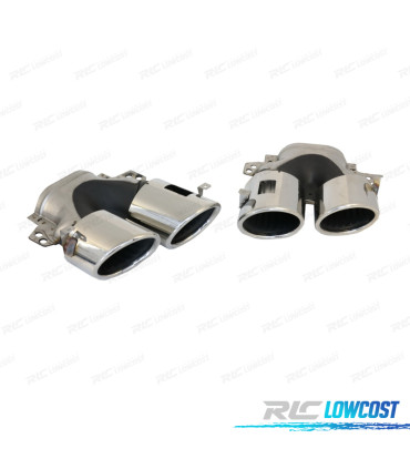 PONTEIRAS DE ESCAPE MERCEDES GLE W167 19- LOOK GLE53 CROMADAS