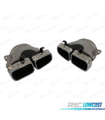 PONTEIRAS DE ESCAPE MERCEDES GLE W167 19- LOOK AMG GLE63 CROMADAS