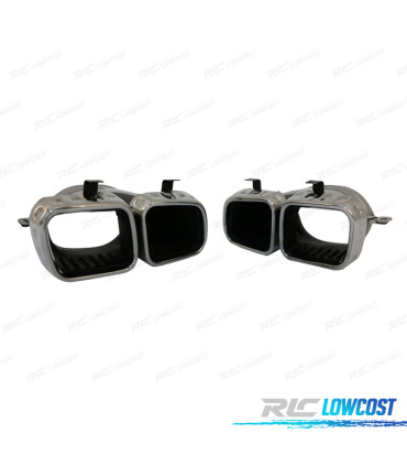 PONTEIRAS DE ESCAPE MERCEDES GLE W167 19- LOOK AMG GLE63 CROMADAS