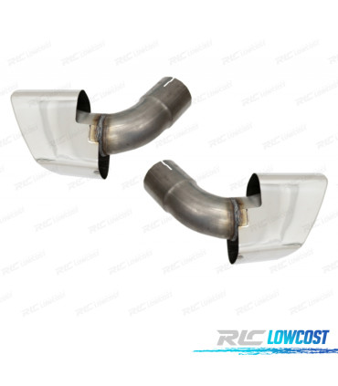 DIFUSOR BMW X6 F16 14-19 LOOK M + PONTEIRAS DE ESCAPE CROMADAS