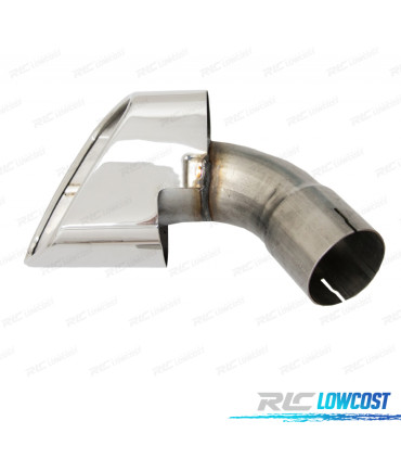 DIFUSOR BMW X6 F16 14-19 LOOK M + PONTEIRAS DE ESCAPE CROMADAS