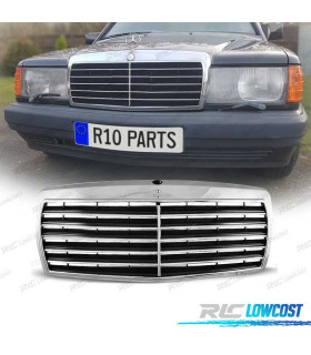 GRELHA FRONTAL MERCEDES 190 W201 82-93 LOOK AVANTGARDE CROMADO