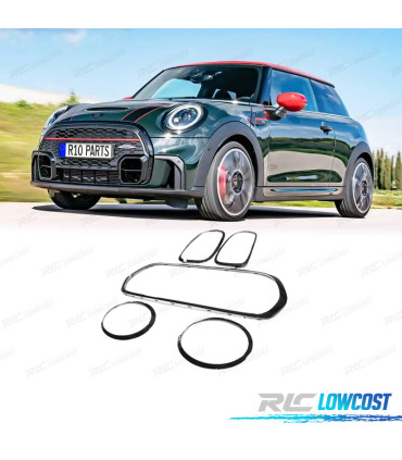 FRISOS FARÓIS E GRADE MINI F55 F56 F57 21- JCM PRETO