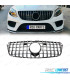 GRELHA FRONTAL MERCEDES GL X166 12-15 LOOK AMG GT PRETA CROMADA