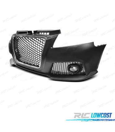 PARA-CHOQUES FRONTAL AUDI A3 8P 08-12 LOOK RS3 CROMO SRA