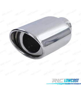 PONTEIRA DE ESCAPE UNIVERSAL INOX OVAL 88MM