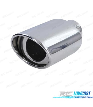 PONTEIRA DE ESCAPE UNIVERSAL INOX OVAL 88MM