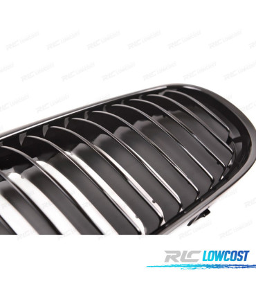 GRELHAS FRONTAIS BMW E90 E91 LCI 08-12 PRETO BRILHANTE LOOK M